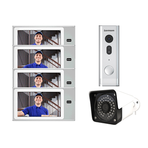 Lermom-timbre y monitor para puerta, kit de intercomunicador domótico con 4 cables, manos libres - Product Image 1