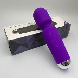 20周波数振動シリコン防水大人AVワンドバイブレーターマッサージャー8スピードハンドヘルドバイブレーター - Product Image 1