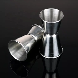 Bartending için Newk çift Jigger, 1/2 & 1 Oz(15 & 30 ML) paslanmaz çelik kokteyl ölçüm Jigger - Product Image 4