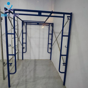 Suministro de China, andamio de dos capas, andamio galvanizado móvil, andamio de escalera, andamio de marco de acero tubular - Product Image 6