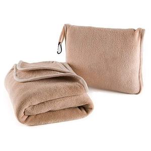 Vacuum Packable Travel Blanket with Zipper and Pillow <strong>Set</strong> Airplane Blanket Travel