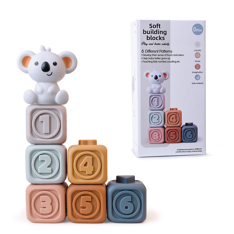 Koala + soft rubber cube 6pcs