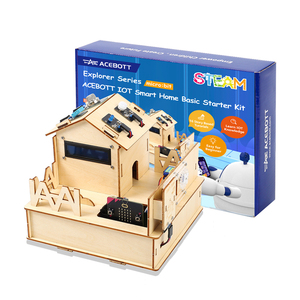 ACEBOTT Micro bit Holz Smart House Coding Starter Kit Anfänger IoT Bluetooth Fernbedienung DIY Lernspiel zeug für Arduino - Product Image 1
