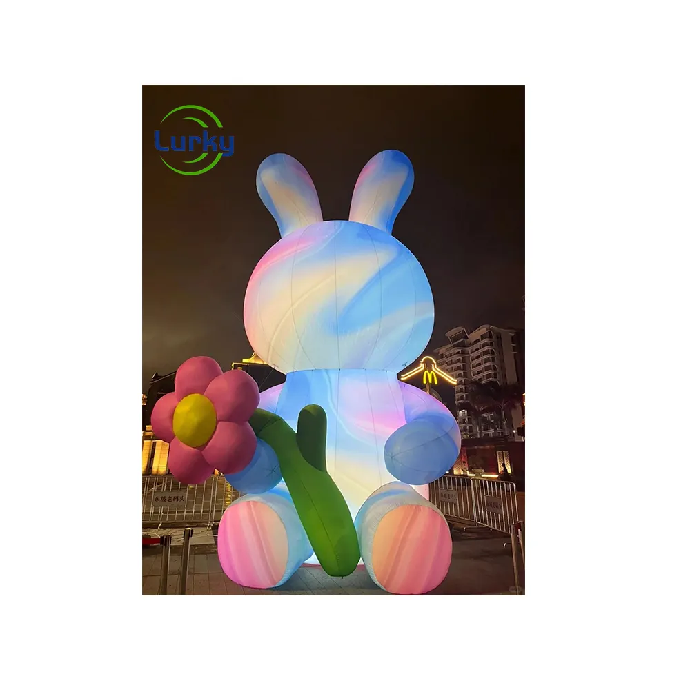 Inflatable Custom Cartoon Character Model Rabbit Advertising Inflatable Costume For Decoration