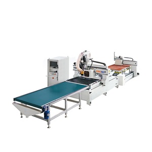Atc <strong>Cnc</strong> <strong>Nesting</strong> <strong>Machine</strong> Cabinet Office Furniture Production Line Nested <strong>Cnc</strong> Wood Working <strong>Router</strong> With <strong>Loading</strong> Unloading Labeling - Product Image 1