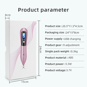 Pabrik portabel 9 tingkat dapat disesuaikan bintik pena penghapus tato pena terapi Perawatan Kulit untuk pena perbaikan wajah - Product Image 6