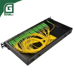 Geteknet SC APC ที่ติดตั้งแร็คสำหรับ FiberHome PLC Splitter MODULE 1x32 1*32ตัวแยกสัญญาณ ABS ไฟเบอร์ออปติกที่ไม่มีขั้วต่อ
