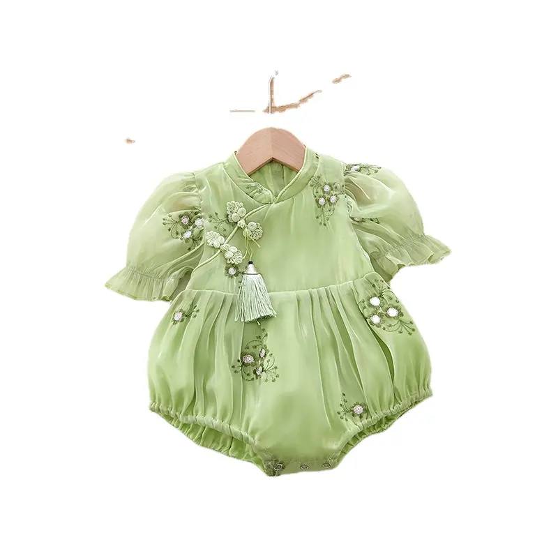 Ropa de bebé de nuevo diseño, venta al por mayor, vestidos de princesa, Pelele de burbuja, 2023