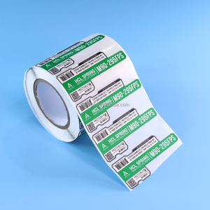<strong>Custom</strong> Printed Variable QR Code Serial Number Barcode <strong>Labels</strong> PVC Vinyl Packaging Stickers <strong>Label</strong> Roll Waterproof Frosted Finish