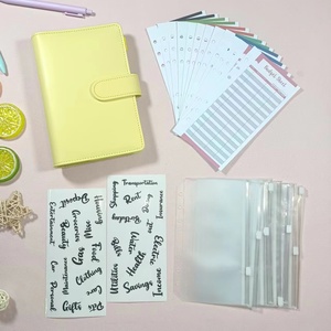 Pu deri toptan özel bütçe bağlayıcı cüzdan nakit zarflar ve bütçe yaprak dizüstü planlayıcısı a6 bütçe bağlayıcı - Product Image 2