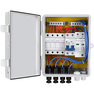 4ストリングコンバイナーボックスDc 4 in 1 OUT 4ストリング1000V 1200V Pvアレイコンバイナーボックスソーラーパネル電源システム用 - Product Image 1