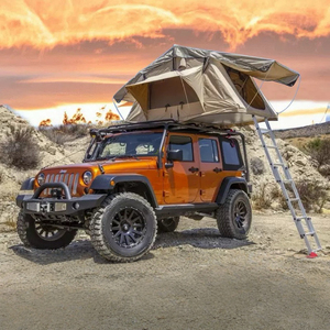 カスタムソフトシェルカー屋根トップテント4X4 SUV屋外キャンプ用屋上テント旅行用およびオーバーランディング用 - Product Image 1