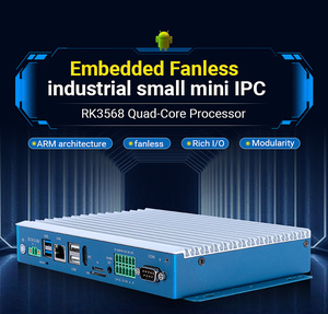 Factory Mini Pc Multi Protocol Modbus RK3568 DDR4 32GB VGA HD Dual LAN COM Industry Linux <strong>Computer</strong> Fan Industrial Mini Pc