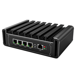 4x I225 2,5G LAN Computadora industrial sin ventilador N5000 J4125 J5040 Mini PC PfSense Servidor de red Firewall router mini pc - Product Image 6