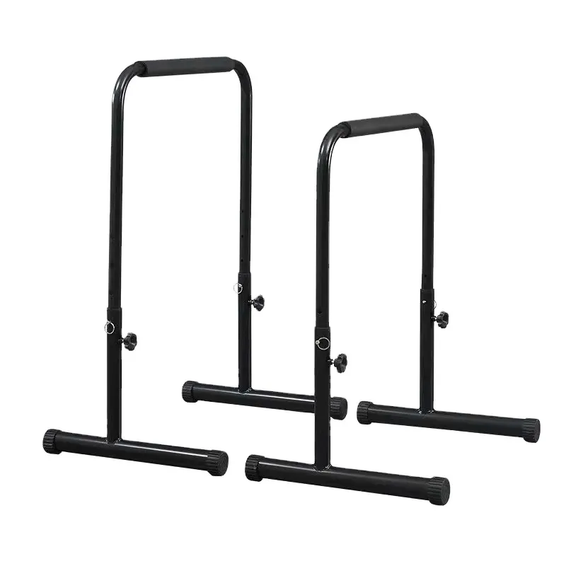 Ndoor-Equipo de gimnasio para flexiones, barra de altura ajustable, barras paralelas individuales y dobles