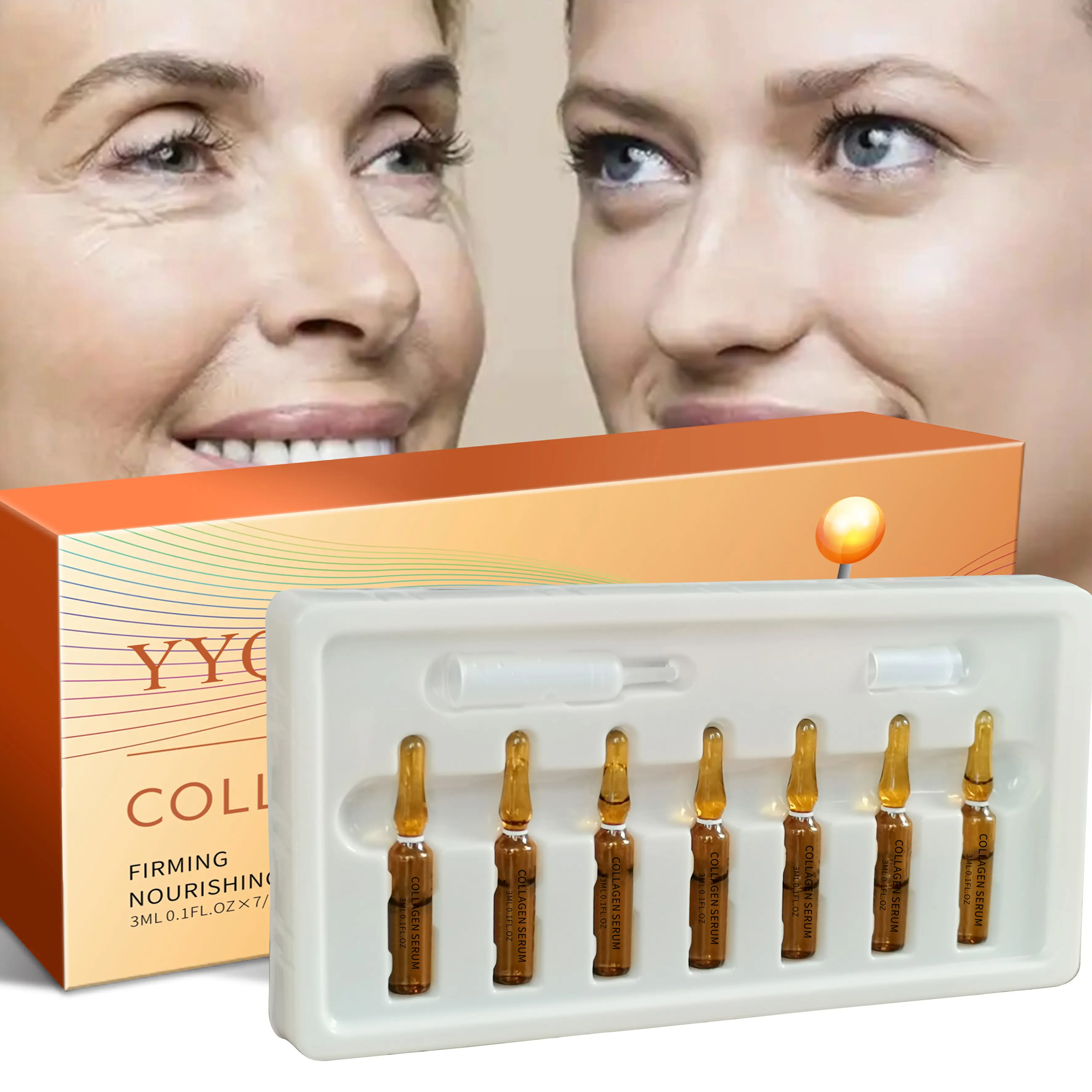 OEM/ODM skin care Serum private label customized beauty salon facial collagen ampoule anti aging for face collagen Serum