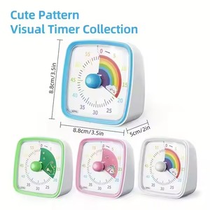 サイレントモードタイム管理ツールCute Rainbow 60 Minute Kidsビジュアルタイマーカウントダウン - Product Image 2