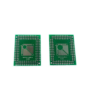 QFP TQFP LQFP FQFP 32 44 64 80 100 lqf SMD หันหันไปยัง DIP อะแดปเตอร์ PCB บอร์ดแปลงแผ่น0.5/0.8มม.... - Product Image 1
