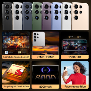 108MP Rear HD <strong>Camera</strong> 7.3inch Cellphone 16GB+1TGB Unlocked S25 ultra 5G mini <strong>phone</strong>
