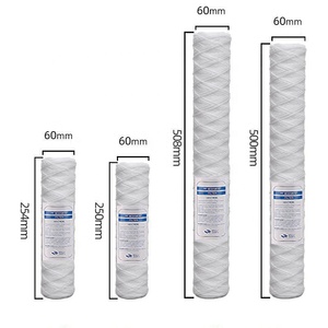 10&quot; X 2.5&quot; Full Flow <strong>String</strong> <strong>Wound</strong> Sediment Water <strong>Filter</strong> Cartridges 1 Micron Prefiltration New and for Retail Industry - Product Image 6