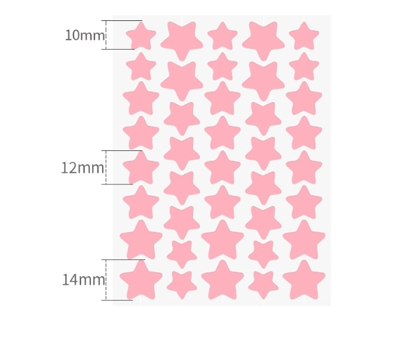 Pink 40 patches/sheet