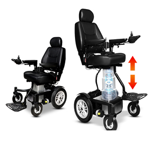 Adjustable Seat Height Wheelchair Power Mobility Wheelchair Use a Angle That Conforms to the Curve of <strong>Human</strong> Body's <strong>Back</strong>- BZ-R01 - Product Image 2