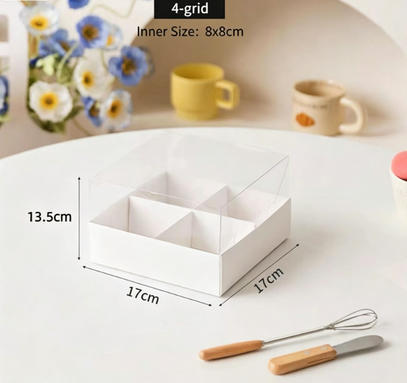 Caja alta de 4 compartimentos (material extra grueso)