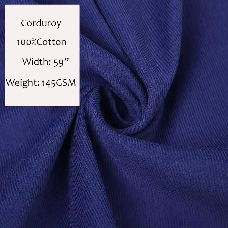 100% algodón de alta calidad de tela de pana para textiles para el hogar y de los hombres y de las mujeres ropa