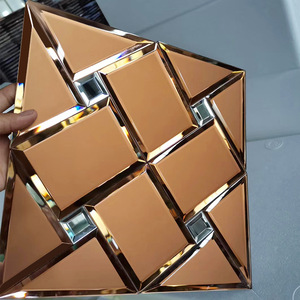 Tàu điện ngầm bề mặt hình vuông Gạch Mosaic Phòng tắm kính tường gạch thiết kế với giá thấp - Product Image 2