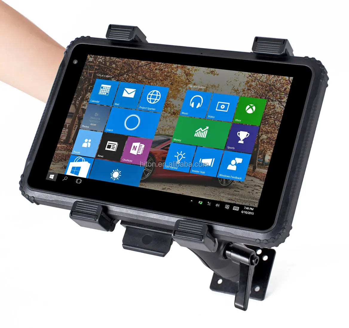 Tablet robusti per Computer Mobile da 8 pollici di fabbrica diretta 4G + 64G Win-dows 10 IP67 Cherry Trail Z8350 Tablet PC robusto con GPS NFC