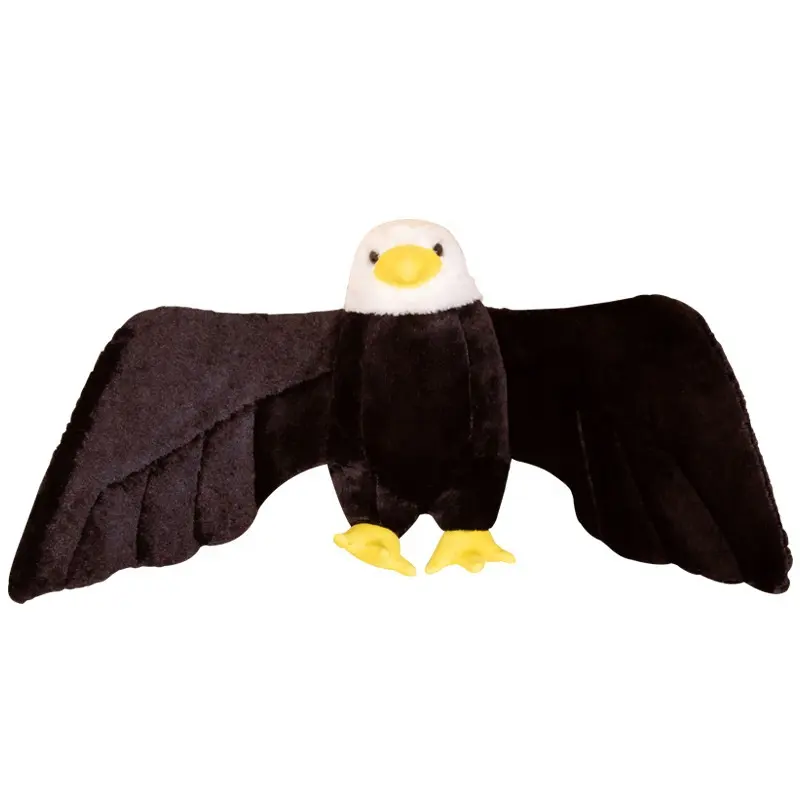 맞춤형 시뮬레이션 독수리 봉제 장난감 퍼짐 날개 새 박제 동물 수면 인형
