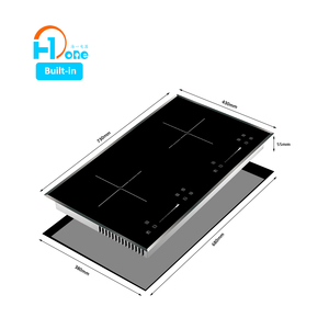 2024 New Trends Booster <strong>Function</strong> <strong>Induction</strong> <strong>Cooker</strong> 2 Burner with Touch Control in Black Hard Wired - Product Image 2