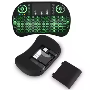 Mini <strong>Computer</strong> <strong>Keyboard</strong> Remote <strong>Control</strong> LED Lights Smart Mouse Features 2.4G Wireless RGB Dry Battery - Product Image 2