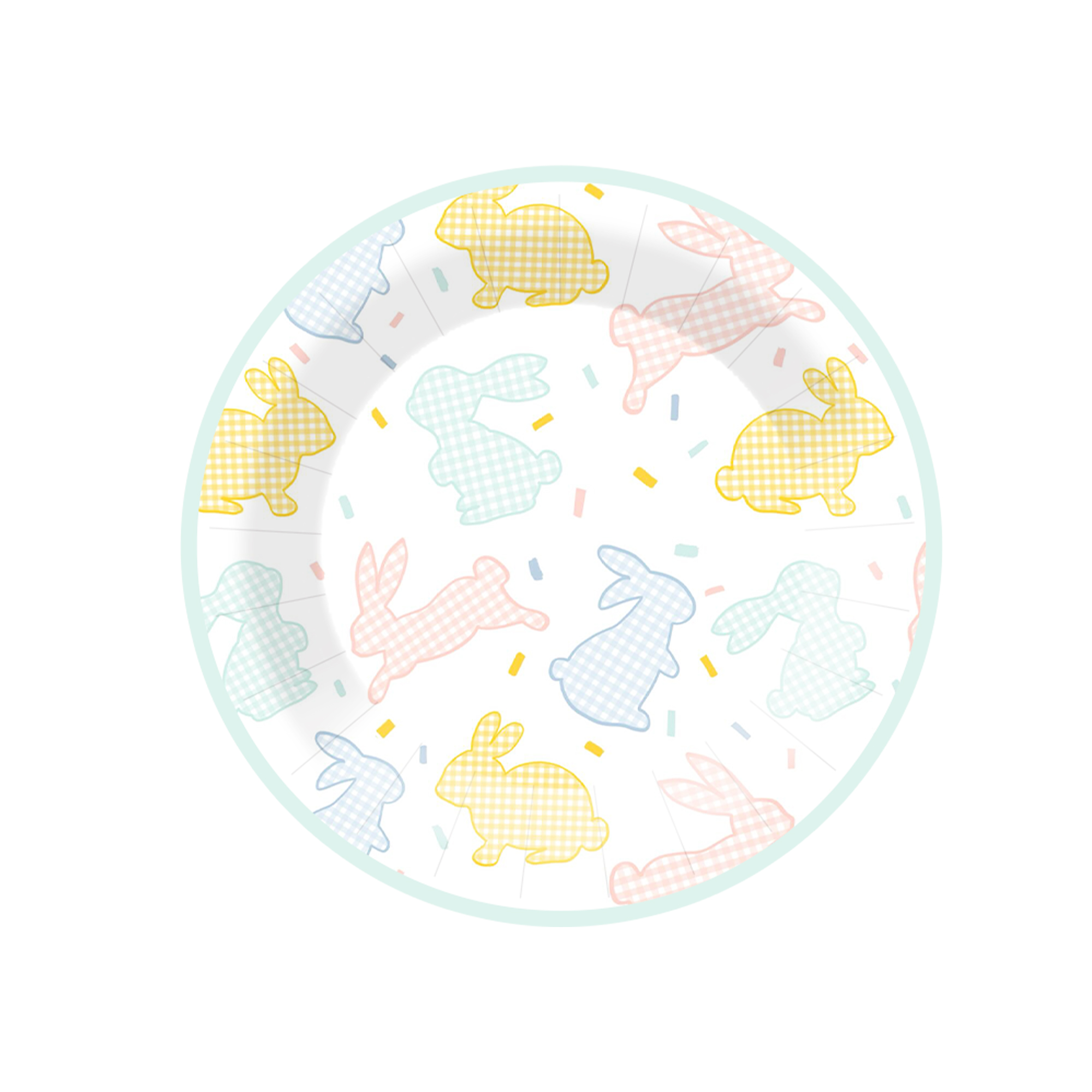 Plato de papel de 7 pulgadas * 8 unidades