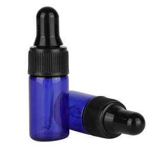 在Stockl 1毫升2毫升3毫升蓝色精油玻璃滴管瓶样品瓶，用于带移液器的化妆品罐 - Product Image 3