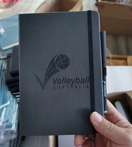 Cuaderno clásico de tapa dura de lino con impresión personalizada, cuaderno de notas con logotipo personalizado A4, A5 y A6 - Product Image 4