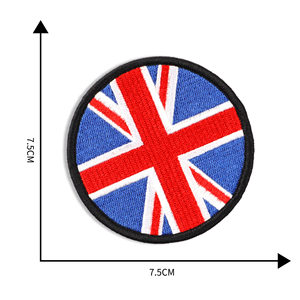 Tùy Chỉnh Trống Vui London Xếp Mỹ Cờ Quần Áo Velcro Morale Vá Móc Và Vòng Lặp Thêu Dệt Các Bản Vá Lỗi - Product Image 2