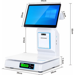 Single Touch POS-Maschine Registrier kasse J1900 CPU 4GB RAM 64GB SSD Win 10 POS Mit Intel Interface LCD-Display - Product Image 6