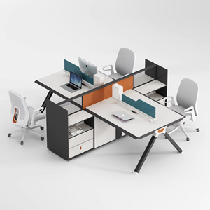 <strong>Multi</strong> <strong>Function</strong> 4 Person Staff Modular Office Partition Desk Combination Cabinet and Office <strong>Table</strong> - Product Image 2