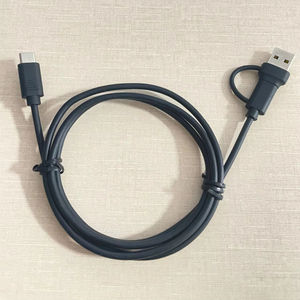 Cable multicargador 2 en 1 tipo C USB A/C macho a tipo C macho carga rápida cobre puro para impresora ordenador y escáner de código de barras
