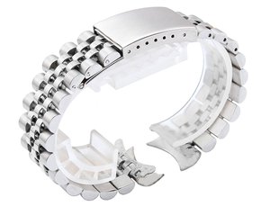 Matel腕時計ストラップ13 17 19 20mm固体ステンレス製Steteel Watchbandel Jubilee交換用ブレスレット時計ブレスレットステンレス - Product Image 2