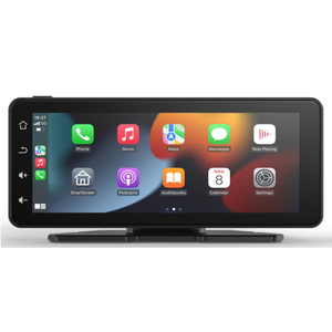 6.86 \ "2.5k/4K <span class=keywords><strong>Wireless</strong></span> Carplay Monitor IOS/Android Auto/GPS Navegação Voice Control Espelho Link/Bluetooth Video Car Black Box