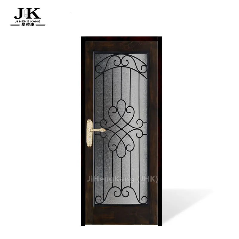 JHK โบราณจีนไม้ประตูไม้สักกรอบประตูในร่มประตูไม้