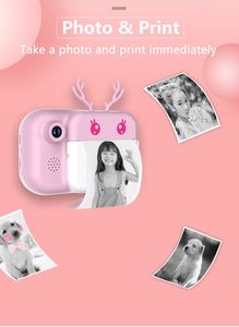 Cámara Digital para niños con pantalla grande de 2,4 pulgadas C11 Zero Ink Cámara de impresión instantánea Lente dual Cámara para niños para regalo - Product Image 3