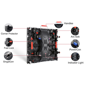 Новое поступление, P3.9 500x1000 мм изогнутый наружный светодиодный дисплей Сертифицированный CE вертикальный светодиодный дисплей IP65 водонепроницаемый видео стеновые панели - Product Image 2