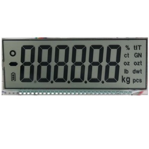 OEM su ordinazione di formato 7 segment display lcd modello TN HTN STN FSTN VA
