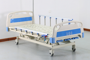 廉价医院诊所手册3功能三曲柄医院病床带铝合金护栏价格 - Product Image 2