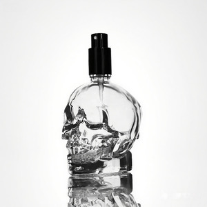 Hộp sọ trong suốt hình Chai Thủy Tinh Nhỏ GiọT 30ml/50ml/100ml thơm trang điểm sữa rửa mặt màn hình in ấn chăm sóc da huyết thanh - Product Image 6