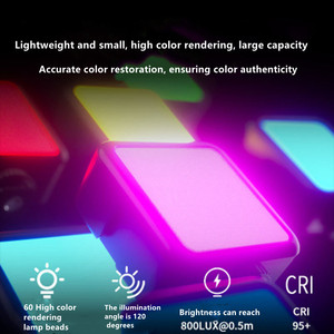Cep üç kafalı soğuk Ulanzi VL49 RGB dahili lityum pil VL49 RGB dolgu işığı SLR için LED Video işığı - Product Image 5