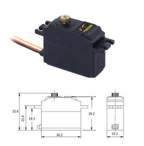 6V 5kg Digital Metal Gear 0,1 Sek. Hochgeschwindigkeits-RC-Servo mit niedrigem Profil für RC Toy Car DIY Roboter RC Hubschrauber Smart Lock Small - Product Image 2